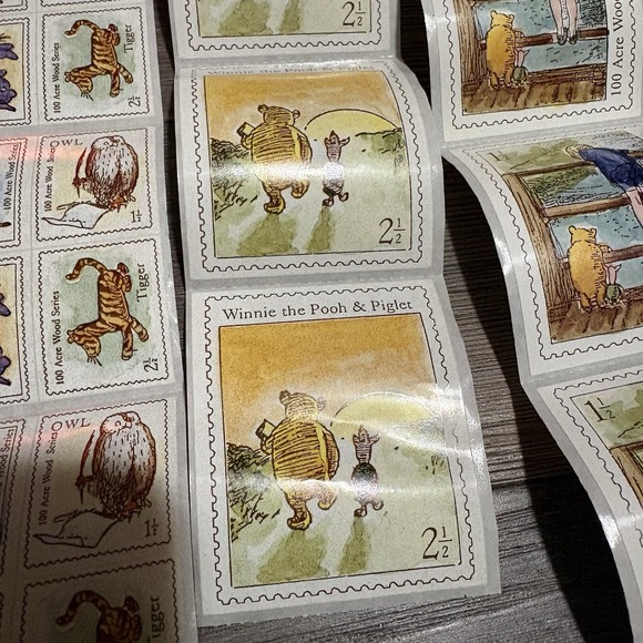 VTG Classic Winnie The Pooh Christopher Robin & Piglet Sticker Box Set - Picture 8 of 14